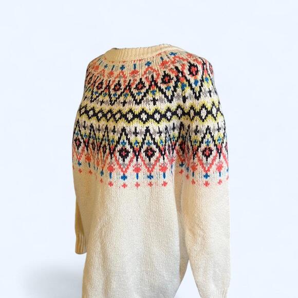 Aerie fair isle knit oversized sweater Size XS - Picture 5 of 6